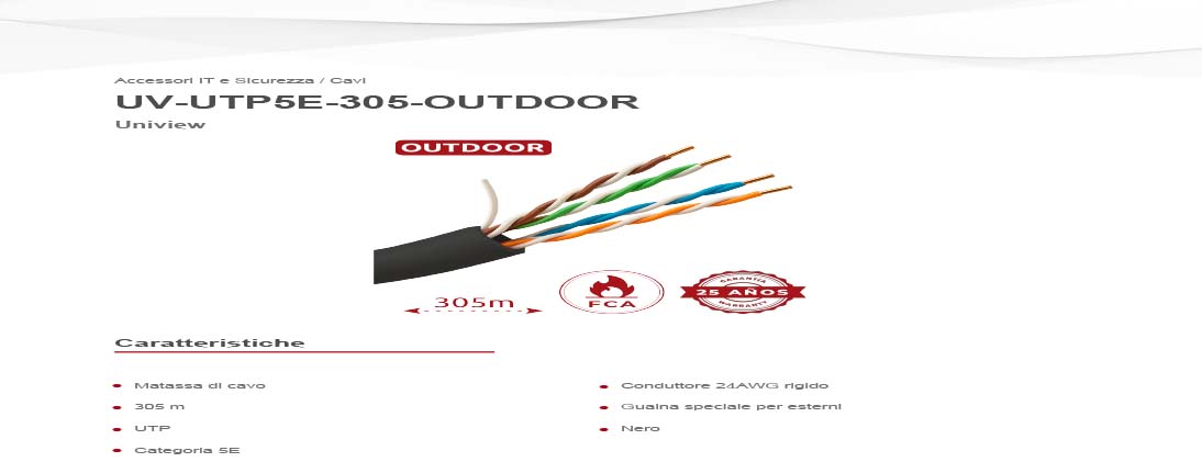 Cavo UTP 5E-305-OUTDOOR - immagine 3