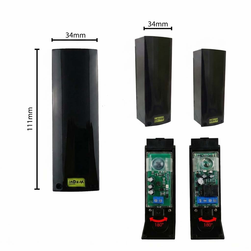 Coppia di fotocellule da esterno universali MFX180 InDeM - immagine 2
