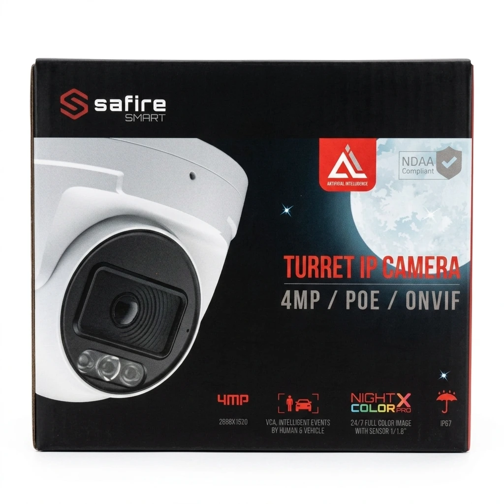 Telecamera Turret IP Safire Smart SF-IPT020A-4E1-NIGHTPRO - immagine 2