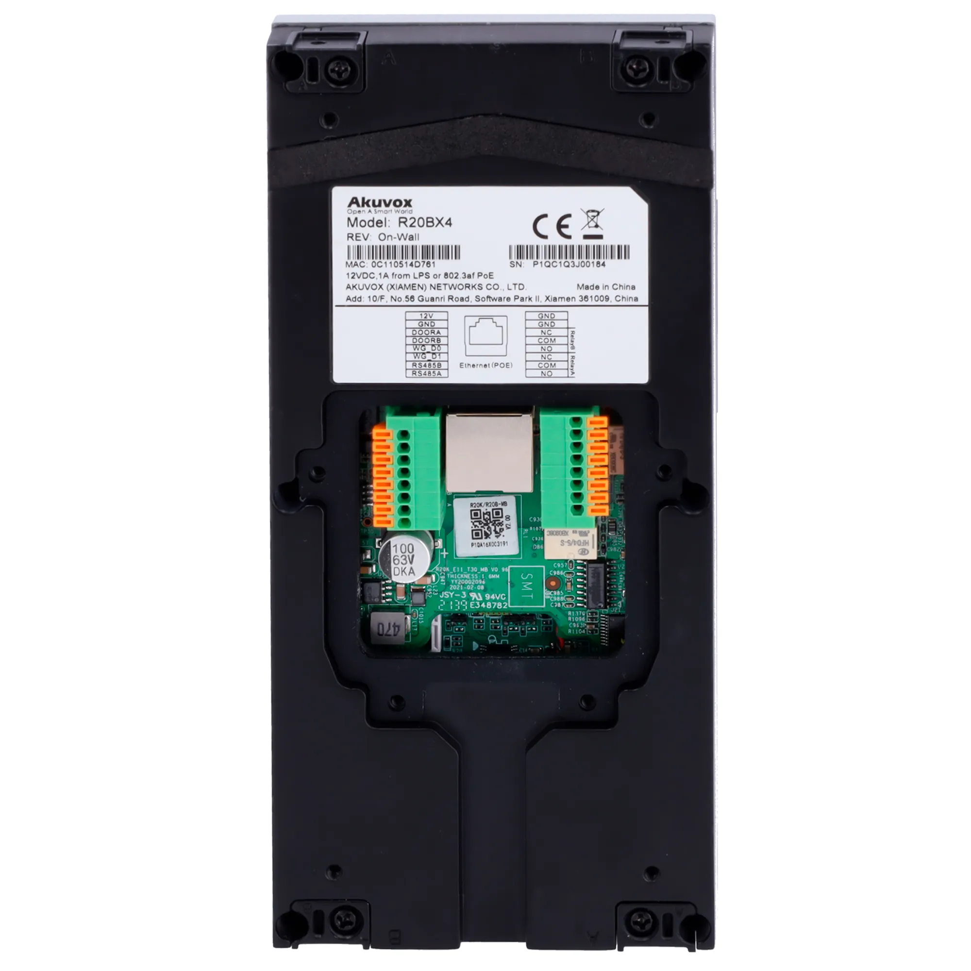 Videocitofono IP Akuvox - AK-R20B-4B - immagine 2