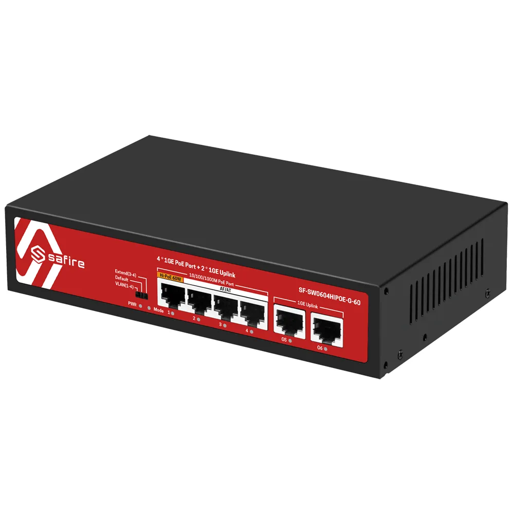 Switch PoE Gigabit - SF-SW0604HIPOE-G-60 - immagine 2