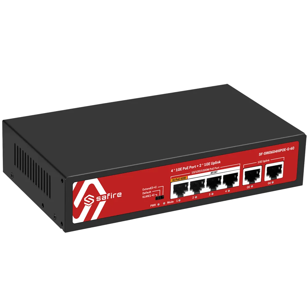 Switch PoE Gigabit - SF-SW0604HIPOE-G-60 - immagine 3