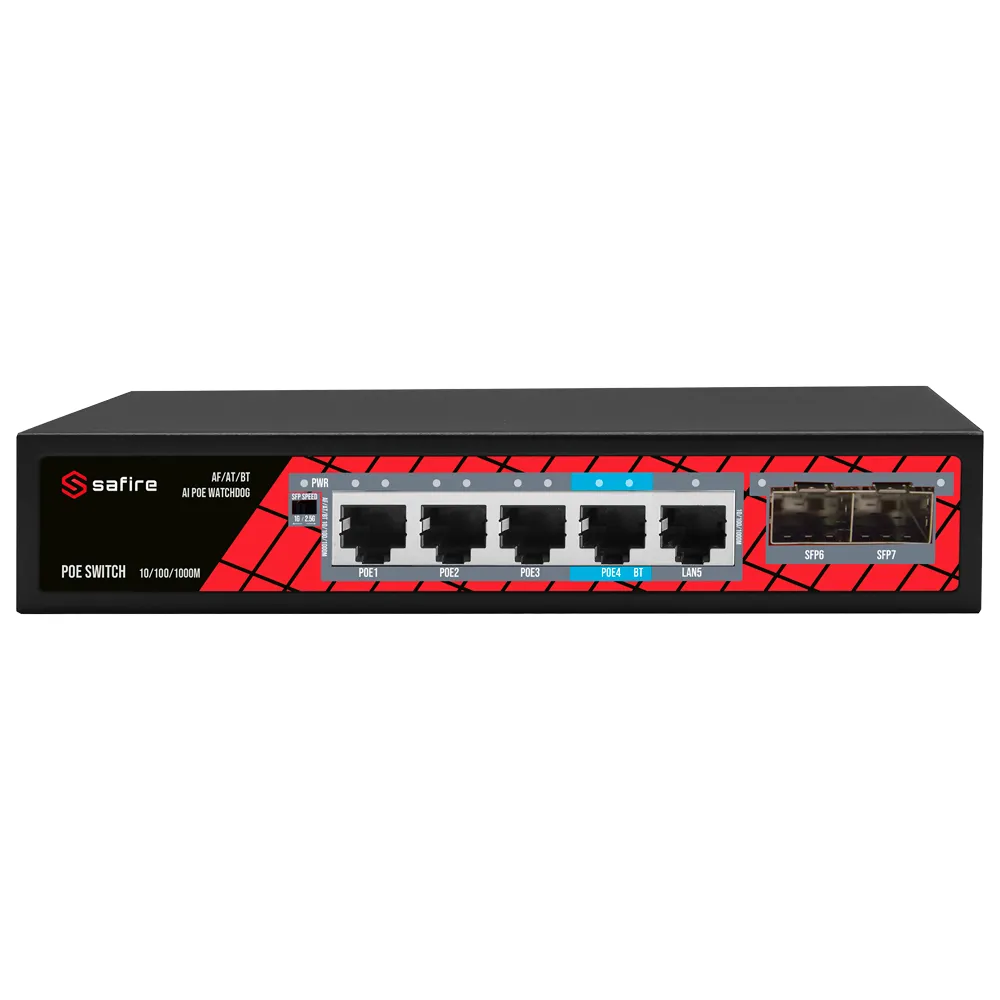 Switch PoE con SFP - SF-SW0704HIPOE-GMF-65 - immagine 2