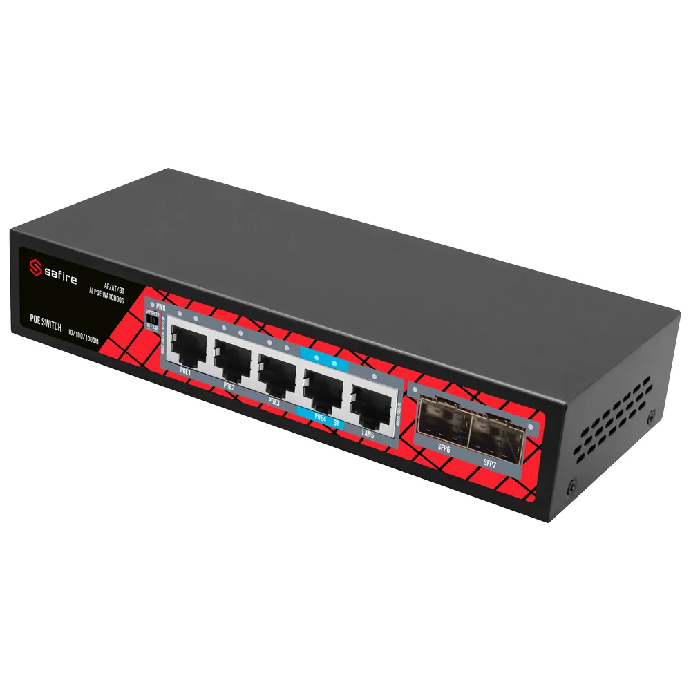 Switch PoE con SFP - SF-SW0704HIPOE-GMF-65 - immagine 3