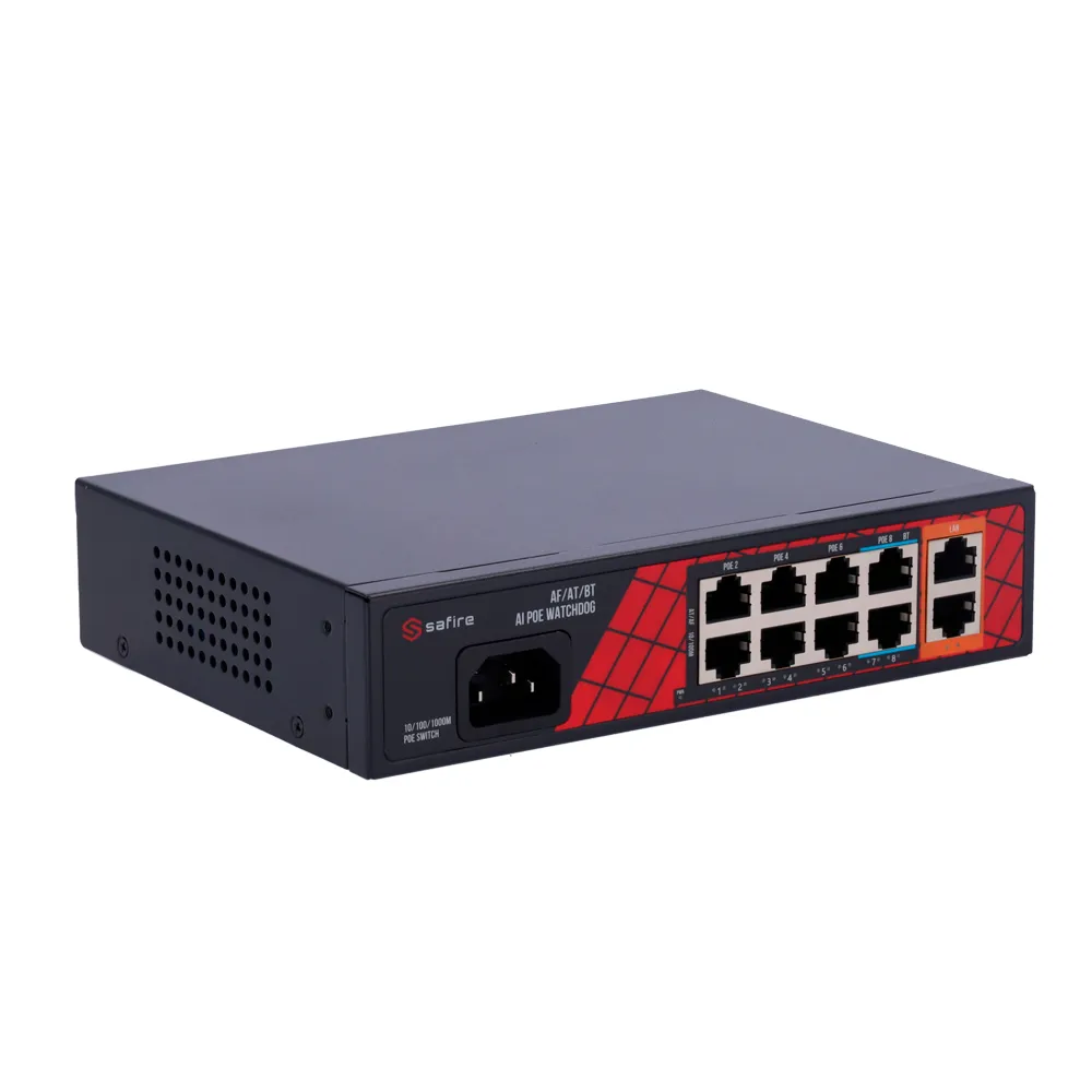 Switch Hi‑PoE Safire - SF-SW1008HIPOE-H-120 - immagine 2