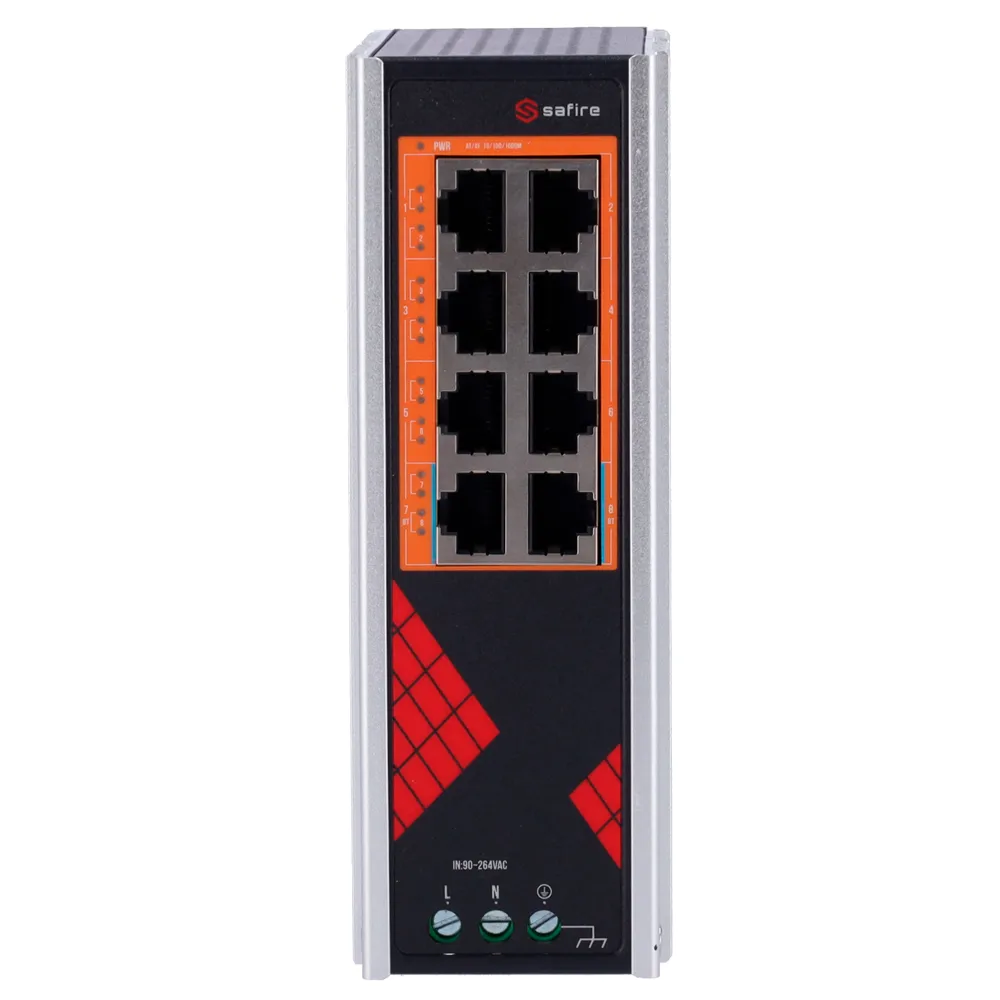 Switch Industriale Hi‑PoE - SF-SWI08HIPOE-G-AC-130-DIN - immagine 2