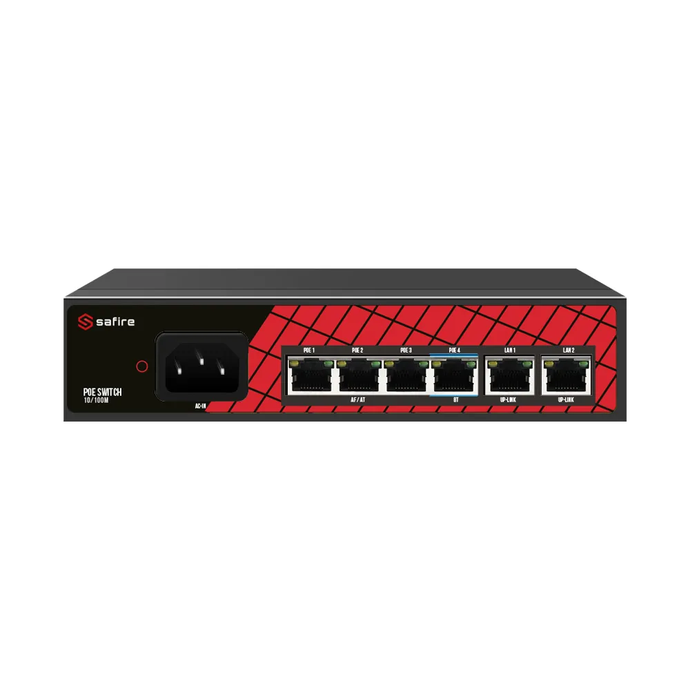 Switch Hi‑PoE Safire - SF-SW0604HIPOE-60