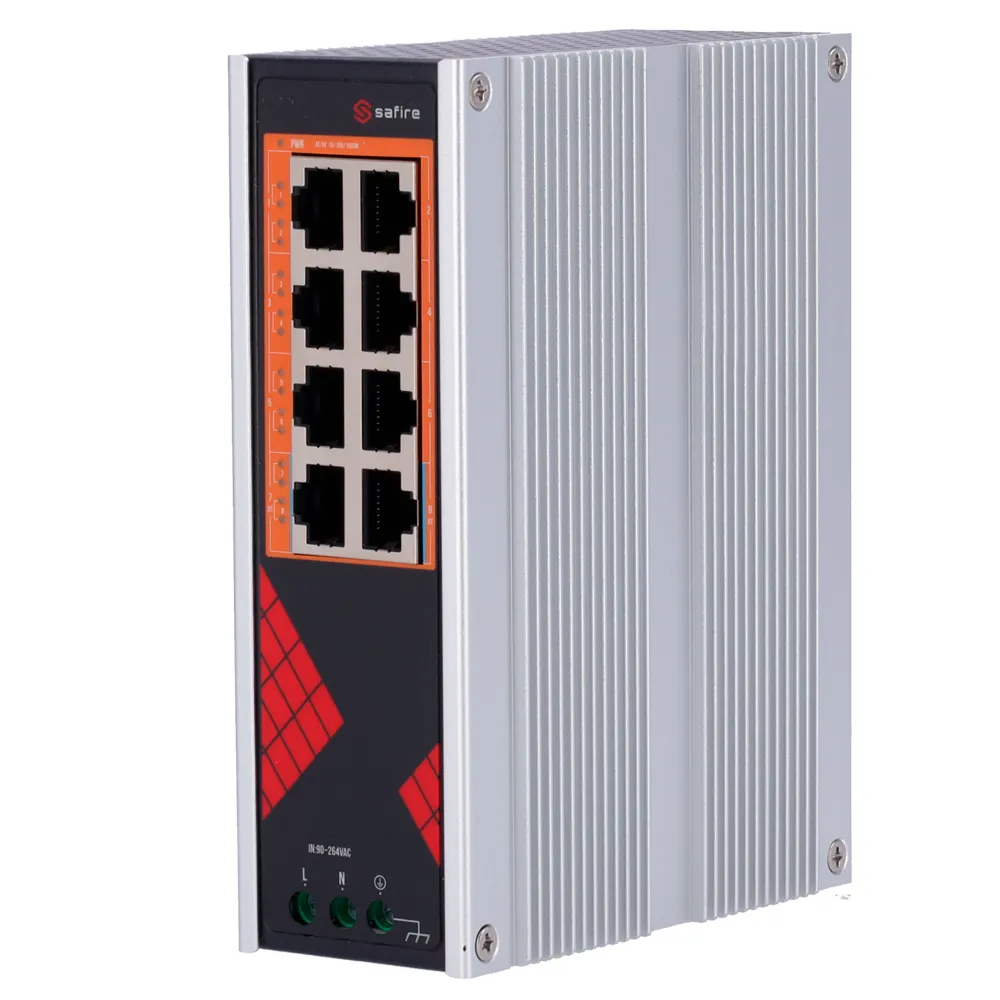 Switch Industriale Hi‑PoE - SF-SWI08HIPOE-G-AC-130-DIN