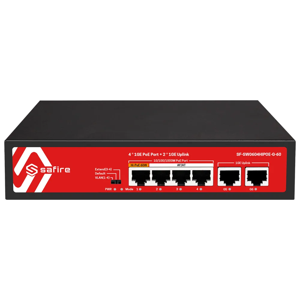 Switch PoE Gigabit - SF-SW0604HIPOE-G-60