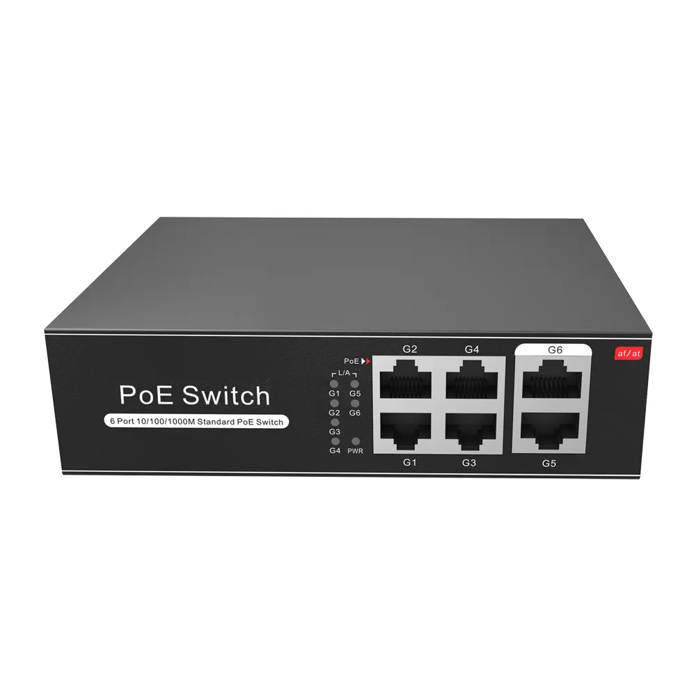 Switch PoE Gigabit - SW0604POE-G-65-E